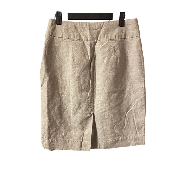 BANANA REPUBLIC LINEN PENCIL SKIRT - Picture 2 of 6